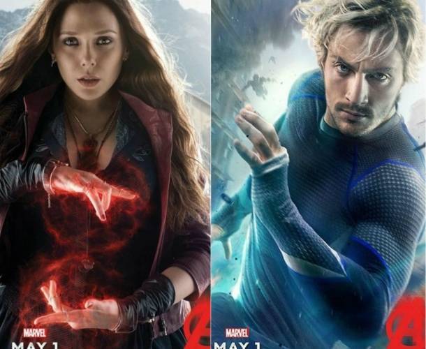 Bruja Escarlata y Mercurio. Los Vengadore