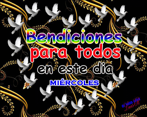 ▷ gif bendecido miércoles