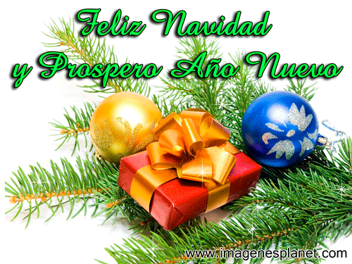 ▷ Gif de feliz navidad y próspero año nuevo