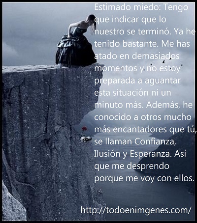 ▷ Imágenes con frases de estimado miedo