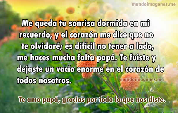 para recordar a mi padre fallecido