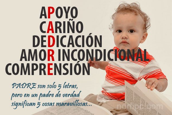 Apoyo cariño y comprensión.