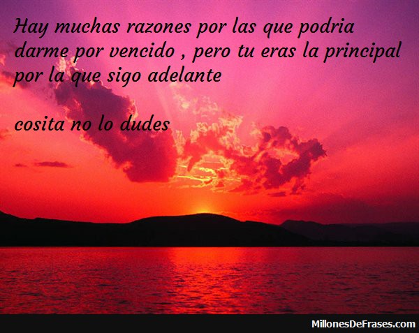 para seguir a delante