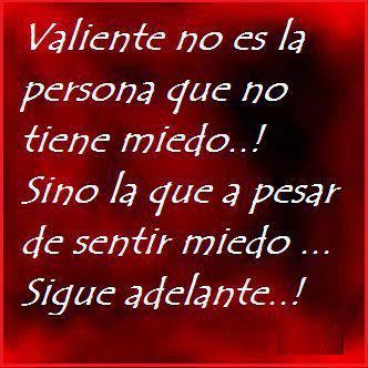 Imágenes con frases para una persona con miedo