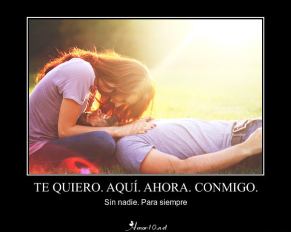 Imágenes con frases te quiero conmigo amor siempre