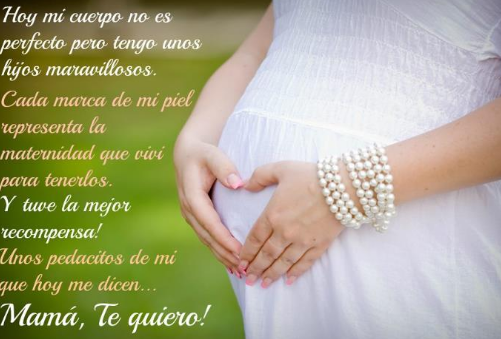 Imágenes con mensajes bonitos para una mujer embarazada