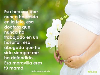 Imágenes con mensajes bonitos para una mujer embarazada