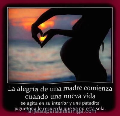 Imágenes con mensajes para una amiga embarazada para dedicar