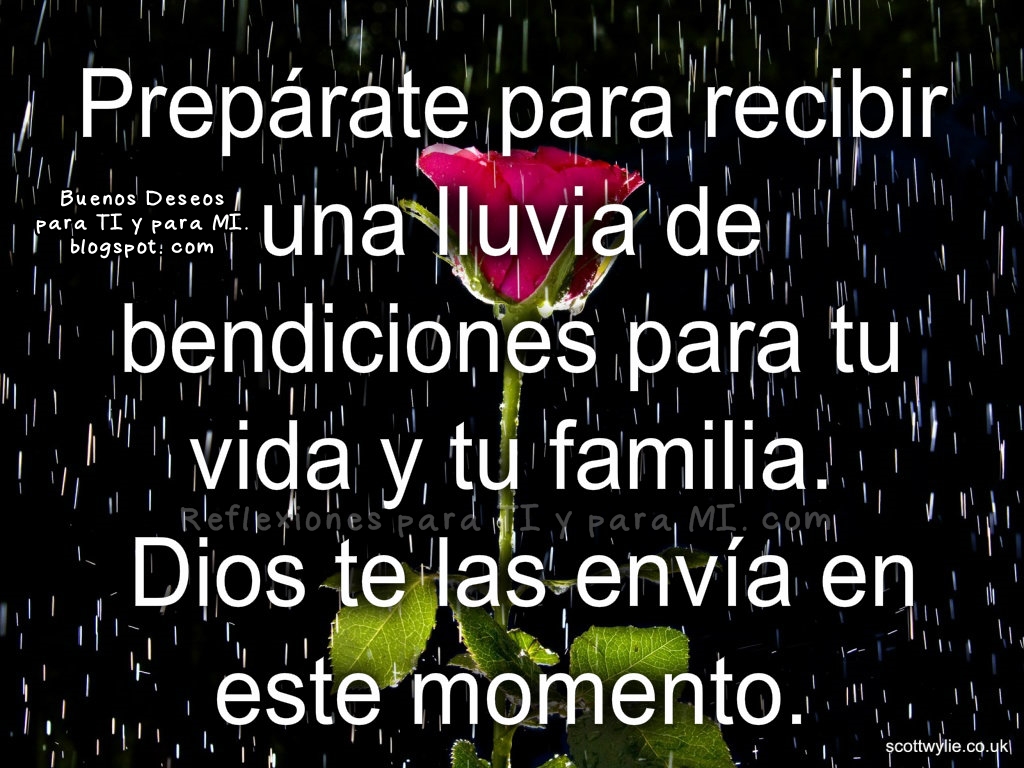 lluvia de bendiciones