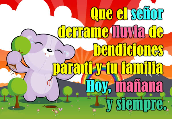 ▷ Imágenes cristianas con frases de lluvia de bendiciones para ti