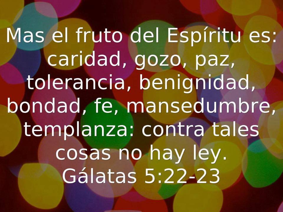los frutos del espíritu