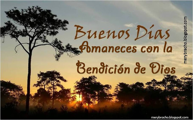 ▷ Imágenes cristianas de buenos días Dios te bendiga