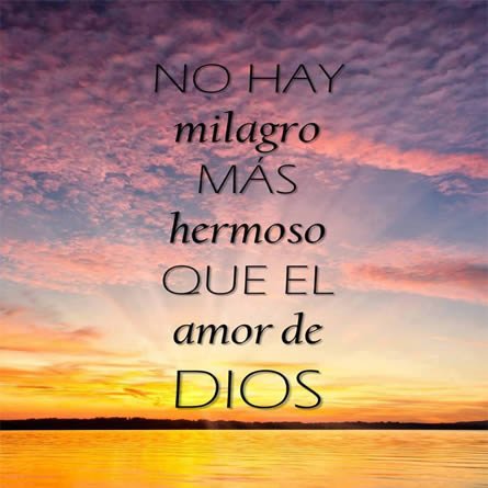 el milagro el amor de Dios