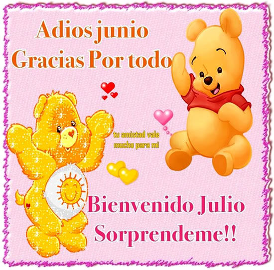 ▷ Imágenes de adiós junio y bienvenido julio