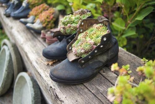 zapatos-viejos-reciclados-adornos-para-el-jardin-reciclados