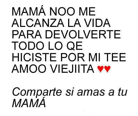 amo a mi mama