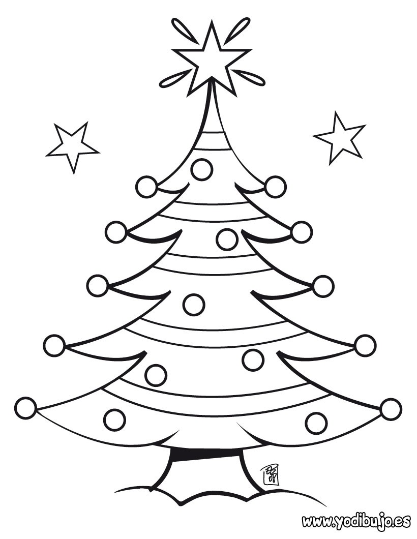 ▷ Imagenes de arboles de navidad para colorear