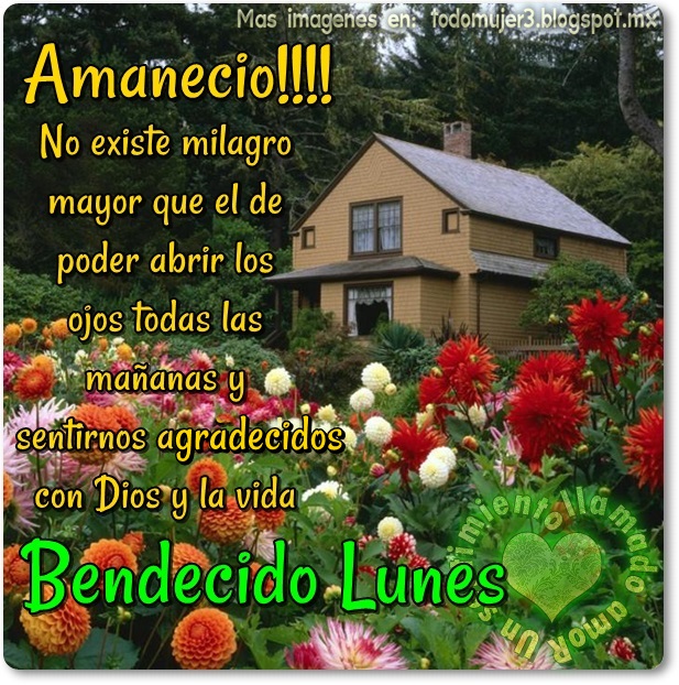 que tengas un bendecido lunes