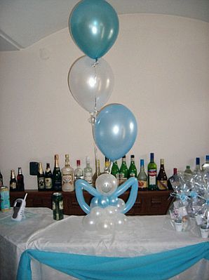 Imagenes de decoracion con globos para bautizo de una niña