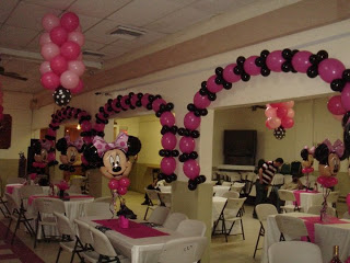 ▷ Imagenes de decoraciones con globos de minnie