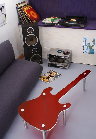 diseños de madera en forma de guitarra