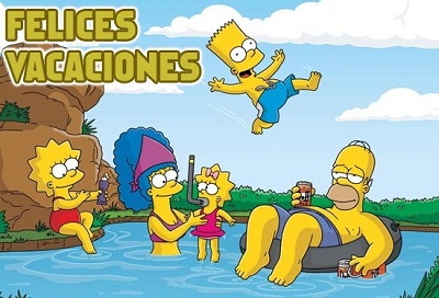 felices-vacaciones-los-simpsons