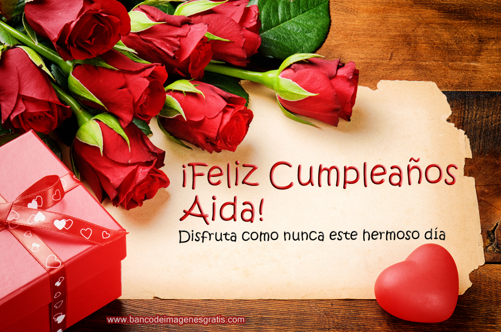 feliz cumpleaños aida