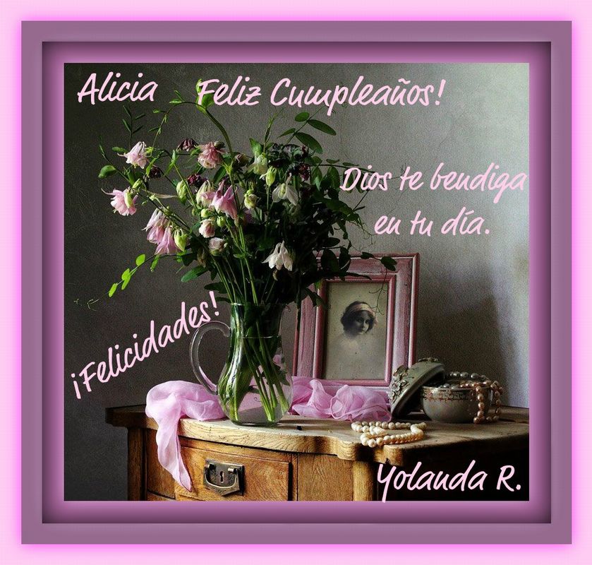 ▷ Imágenes de feliz cumpleaños alicia