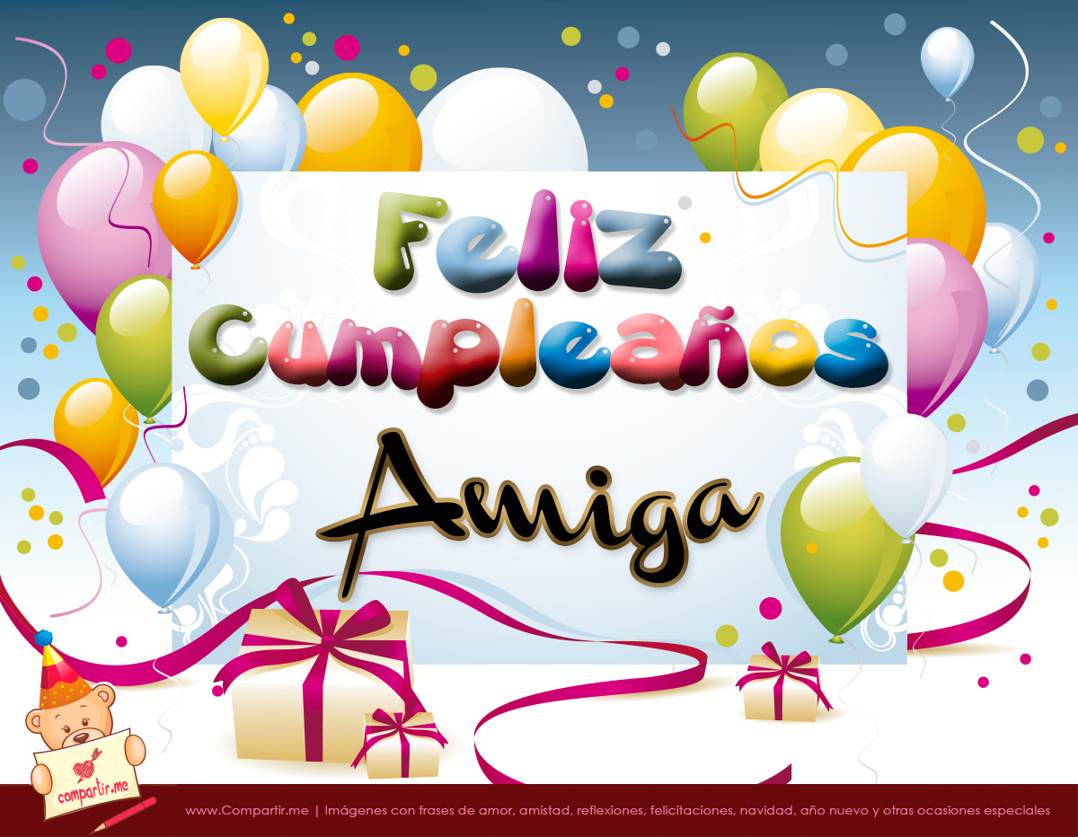 ▷ Imágenes de feliz cumpleaños amiga