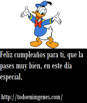 ▷ Imágenes de feliz cumpleaños con el pato donald