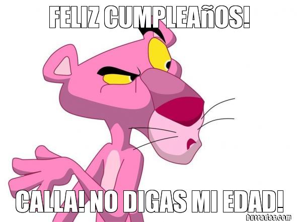 ▷ Imágenes de feliz cumpleaños con la pantera rosa