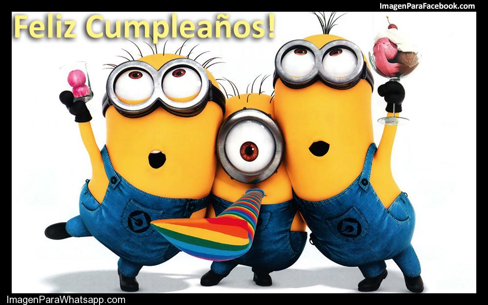 ▷ Imágenes de feliz cumpleaños con los minions