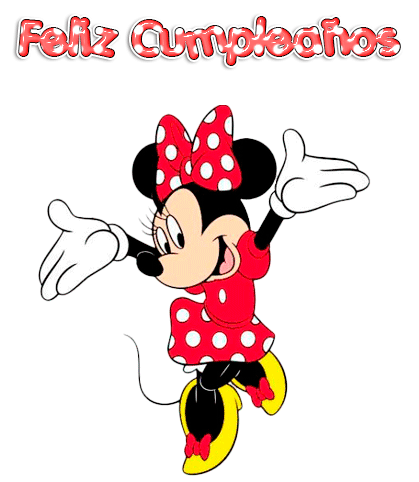 ▷ Imágenes de feliz cumpleaños con minnie