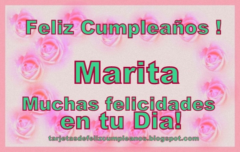 1-marita cumpleaños tarjetas nombres