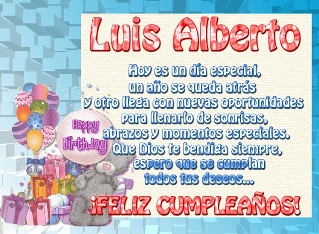 targeta cumple hombre luis alberto