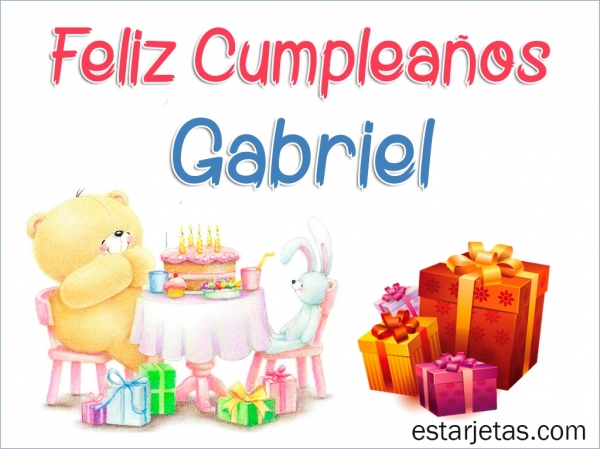 ▷ Imágenes de feliz cumpleaños gabriel