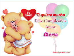 Gloria feliz cumpleaños