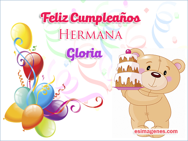 Imágenes de feliz cumpleaños Gloria