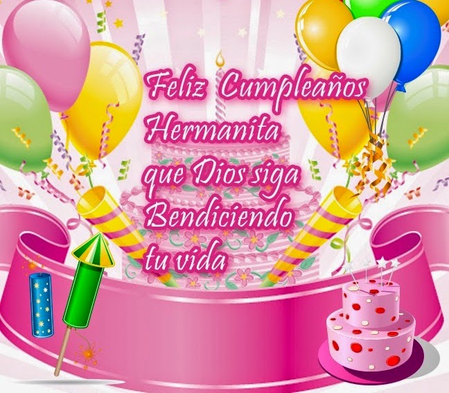 ▷ Imágenes de feliz cumpleaños hermana con pasteles