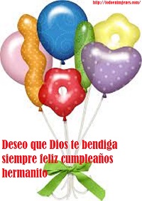 ▷ Imágenes de feliz cumpleaños hermanito