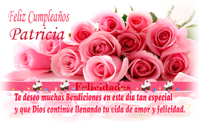 Imágenes de feliz cumpleaños hermosas paty