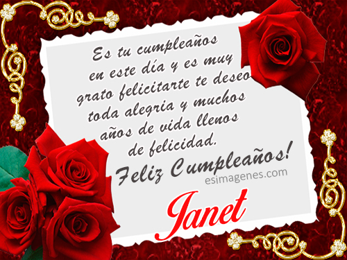 Imágenes de Feliz Cumpleaños Jeannet para dedicar