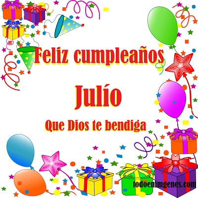 Imágenes de feliz cumpleaños Julio para compartir
