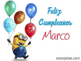 Imágenes de Feliz cumpleaños Marcos para dedicar