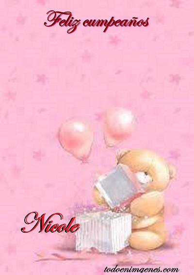 Imágenes de feliz cumpleaños Nicole para dedicar