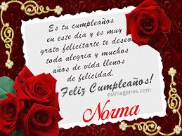 Imágenes de Feliz cumpleaños Norma para felicitar