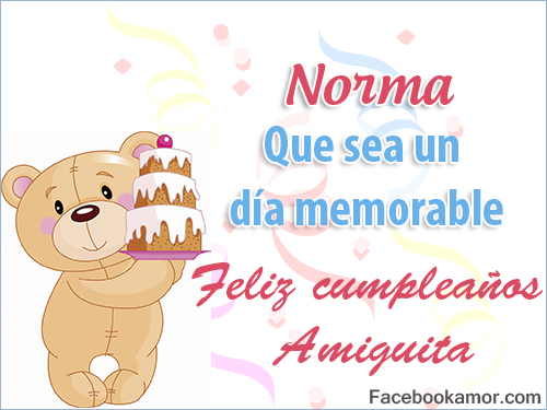 Imágenes de Feliz cumpleaños Norma para felicitar