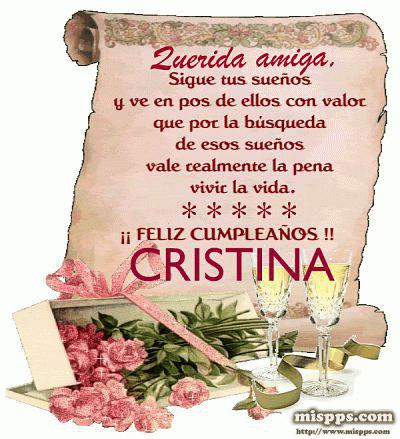 ▷ Imágenes de feliz cumpleaños para cristina