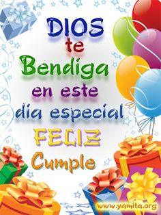 ▷ Imágenes de feliz cumpleaños que Dios te bendiga