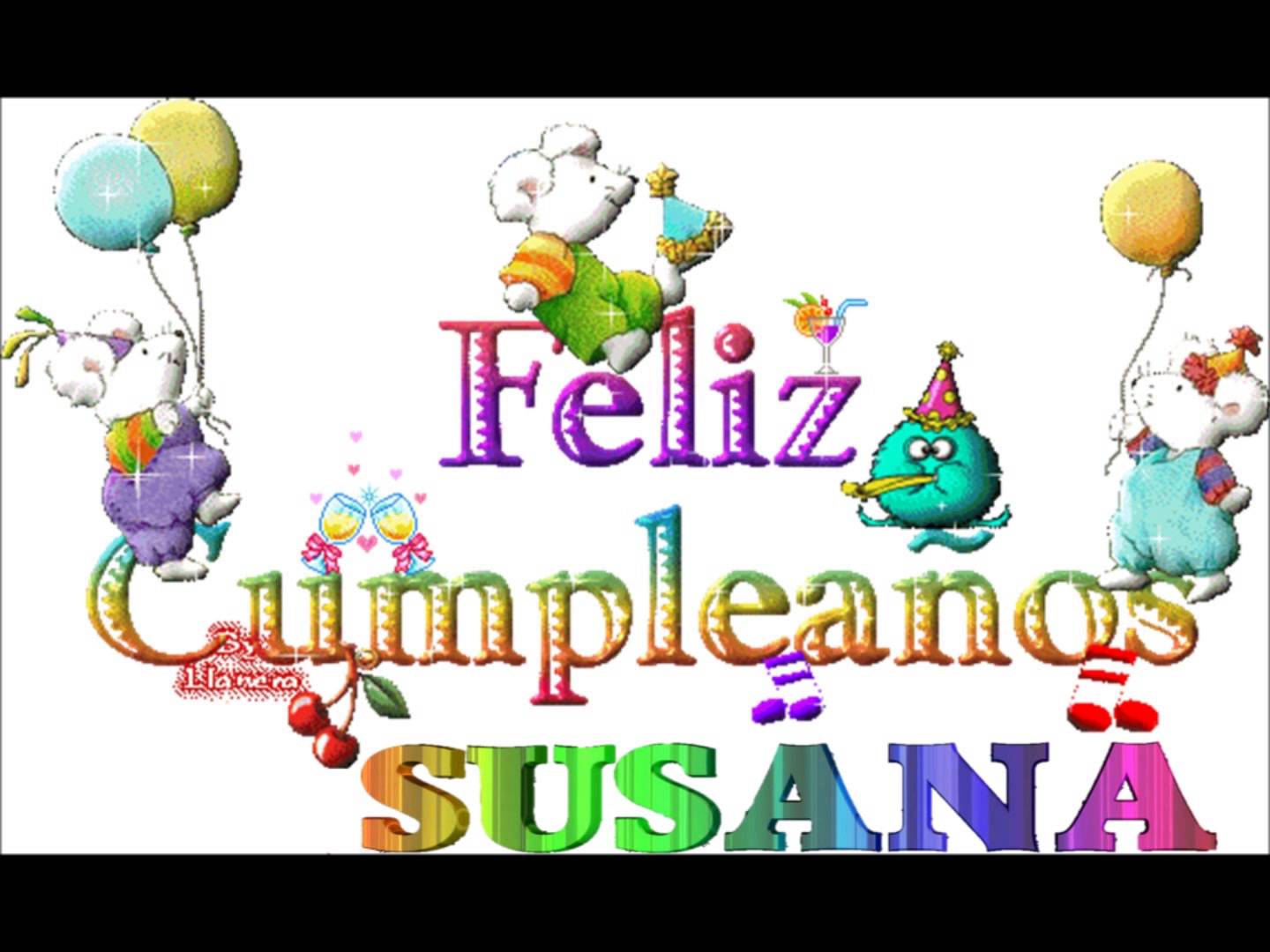 ▷ Imágenes de feliz cumpleaños susana